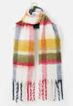 Lighthouse Check Scarf Antique Gold / Olive / Red
