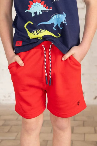 Red Louie Lighthouse cotton/polyester shorts