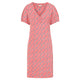 Mudd and Water Womens Florina Dress in Geo Print Hot Coral