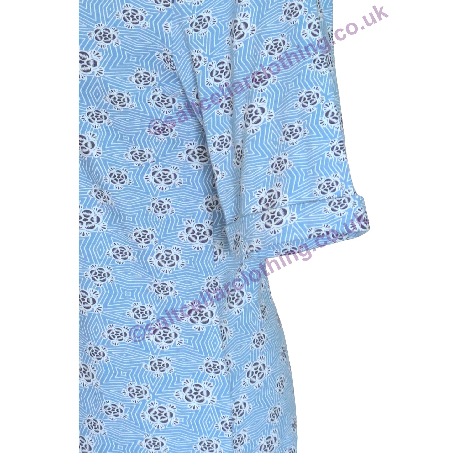 Mudd and Water Womens Kendal Top Geo Print Blithe Blue