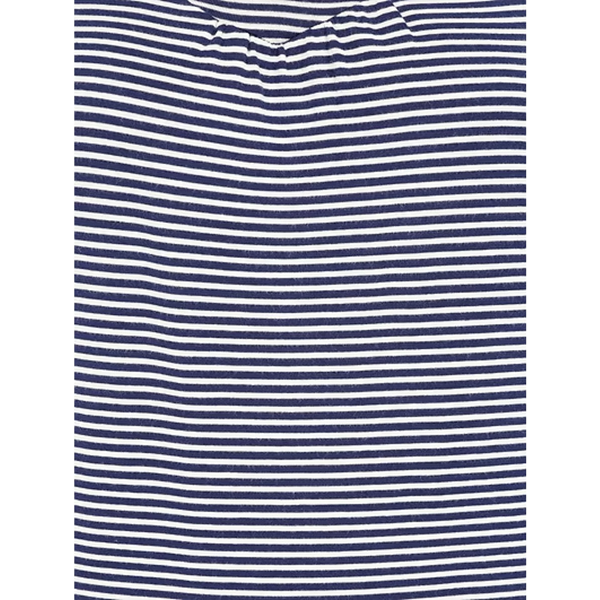 Navy and white fine striped fabric on a white background