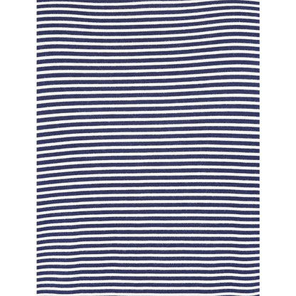 Navy and white striped fabric pattern