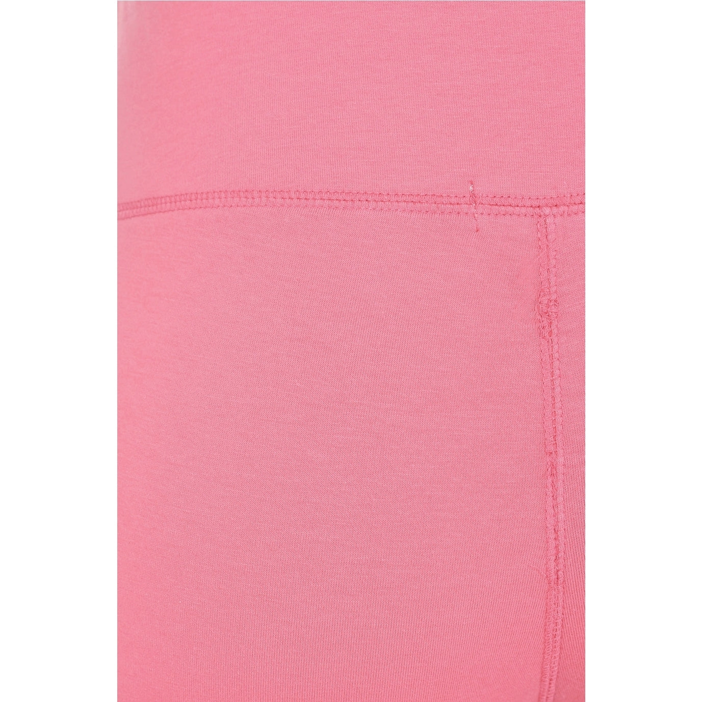 Close-up of Mudd & Water Island leggings pink fabric on a white background