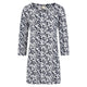 Mudd and Water Womens Floral Francoise Tunic in Flower Print Navy