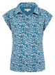 Mudd & Water Womens Alice Top - Teal Meadow Print