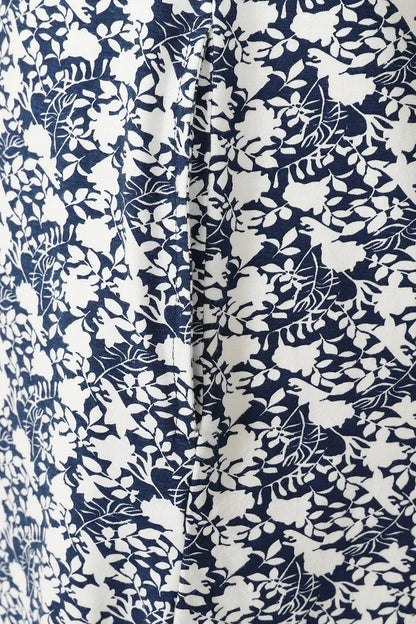 Mudd & Water Womens Flora Dress - Navy Foliage Print
