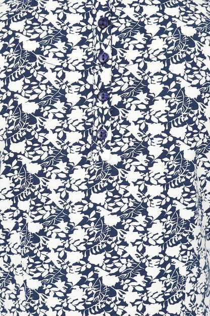 Mudd & Water Womens Flora Dress - Navy Foliage Print