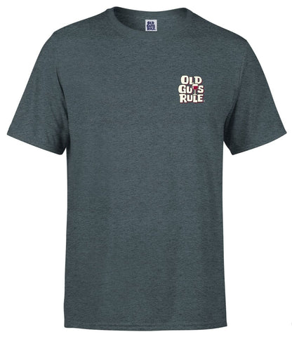 Old Guys Rule Mens 'Improved with Age III' Printed T-Shirt - Dark Heather Navy