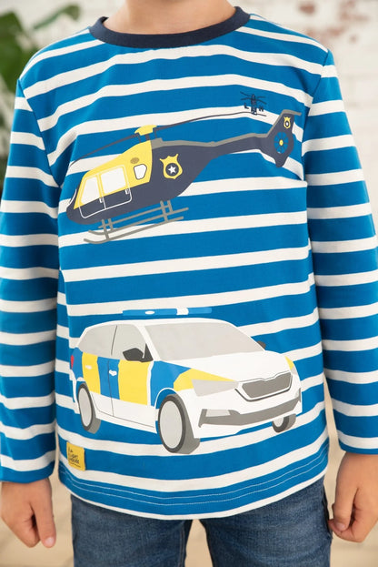 Lighthouse Kids Oliver Long Sleeve Tee - Police / Helicopter