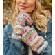 Pachamama Adults Coroico Knitted Handwarmers Multicolour Stripe