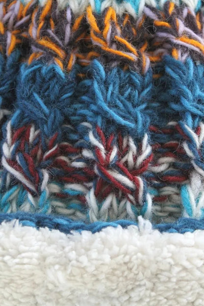 Pachamama Adults 'Utrecht' Knitted Handwarmers - Blue
