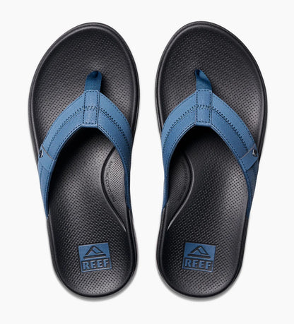 Reef Mens Cushion Phantom Flip Flops in Blue with Comfortable Footbed for Daily Wear