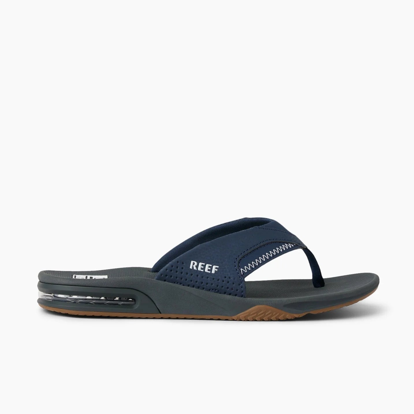 Reef Mens Fanning Bottle Opener Flip Flops - Navy / Shadow