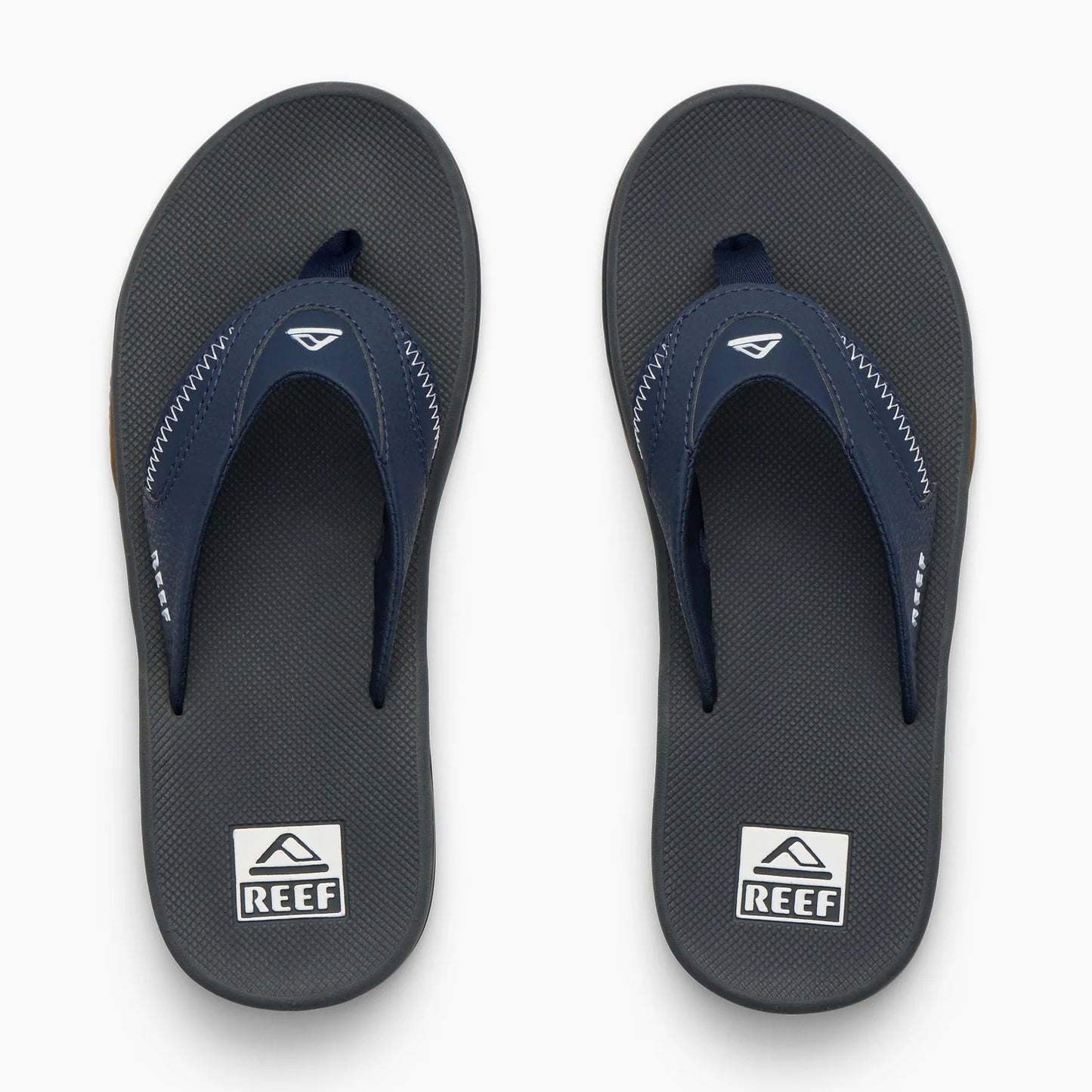 Reef Mens Fanning Bottle Opener Flip Flops - Navy / Shadow