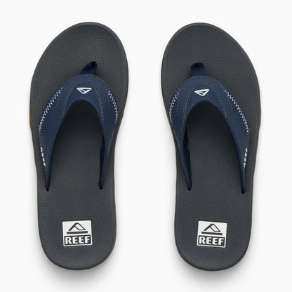 Reef Mens Fanning Bottle Opener Flip Flops - Navy / Shadow