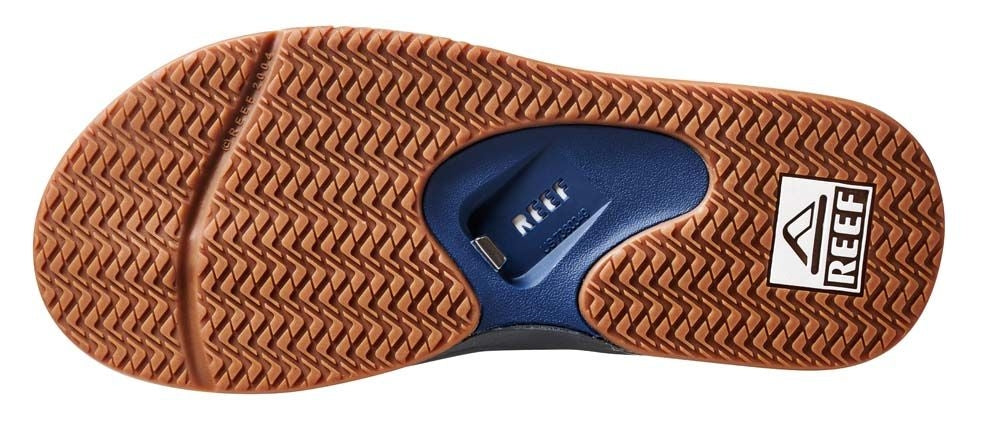 Reef Mens Fanning Bottle Opener Flip Flops - Navy / Shadow