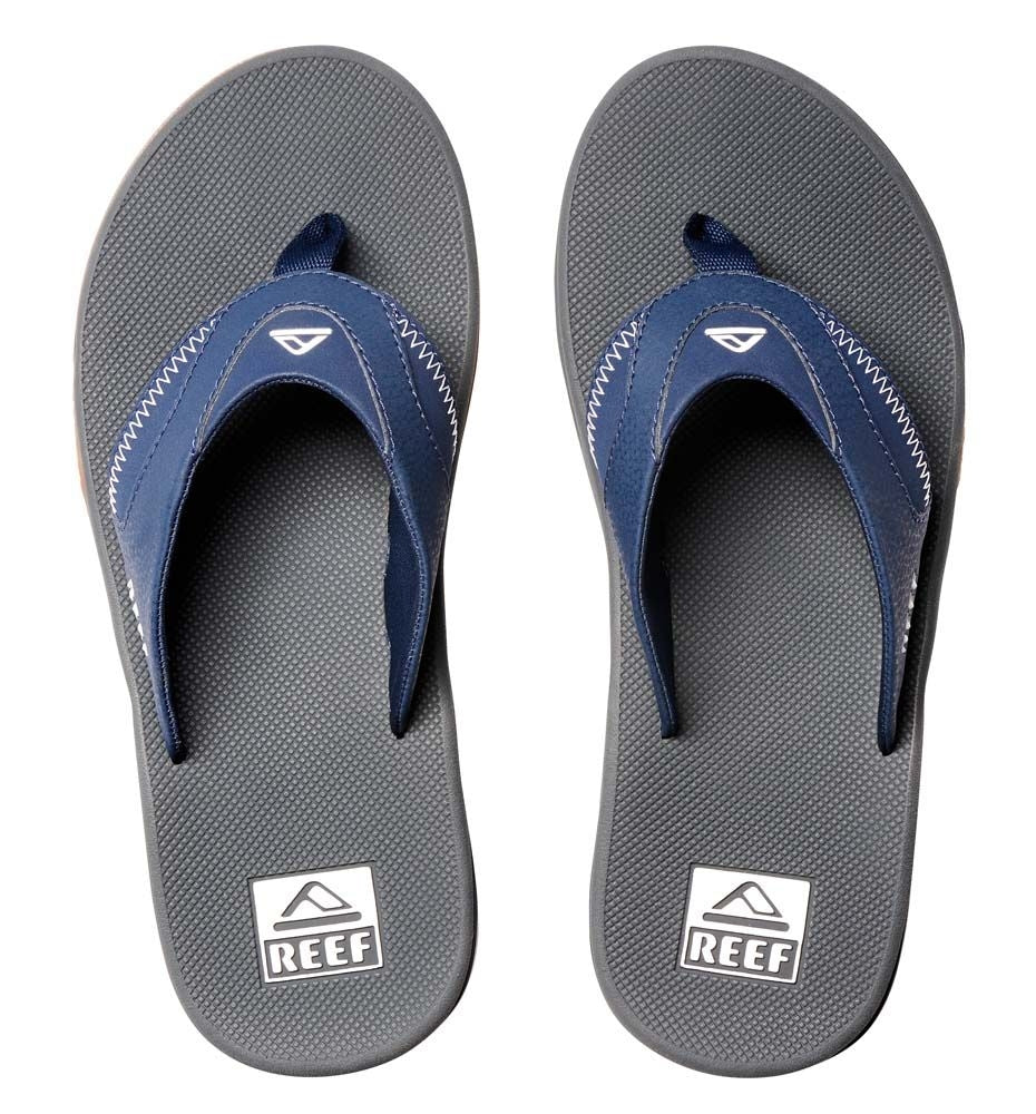 Reef Mens Fanning Bottle Opener Flip Flops - Navy / Shadow