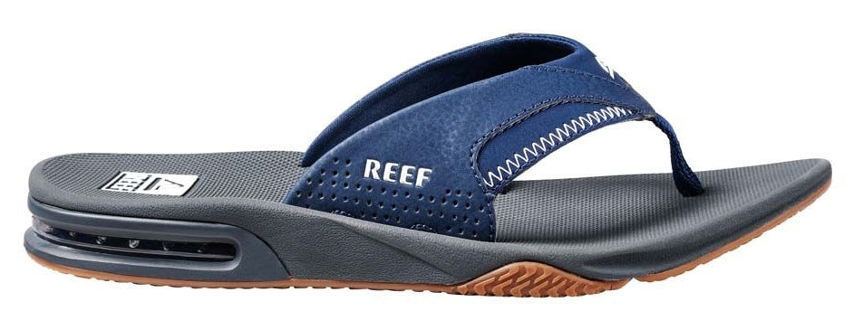 Reef Mens Fanning Bottle Opener Flip Flops - Navy / Shadow