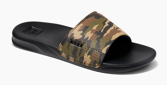 Reef Mens One Slide Padded Strap Slider - Camo