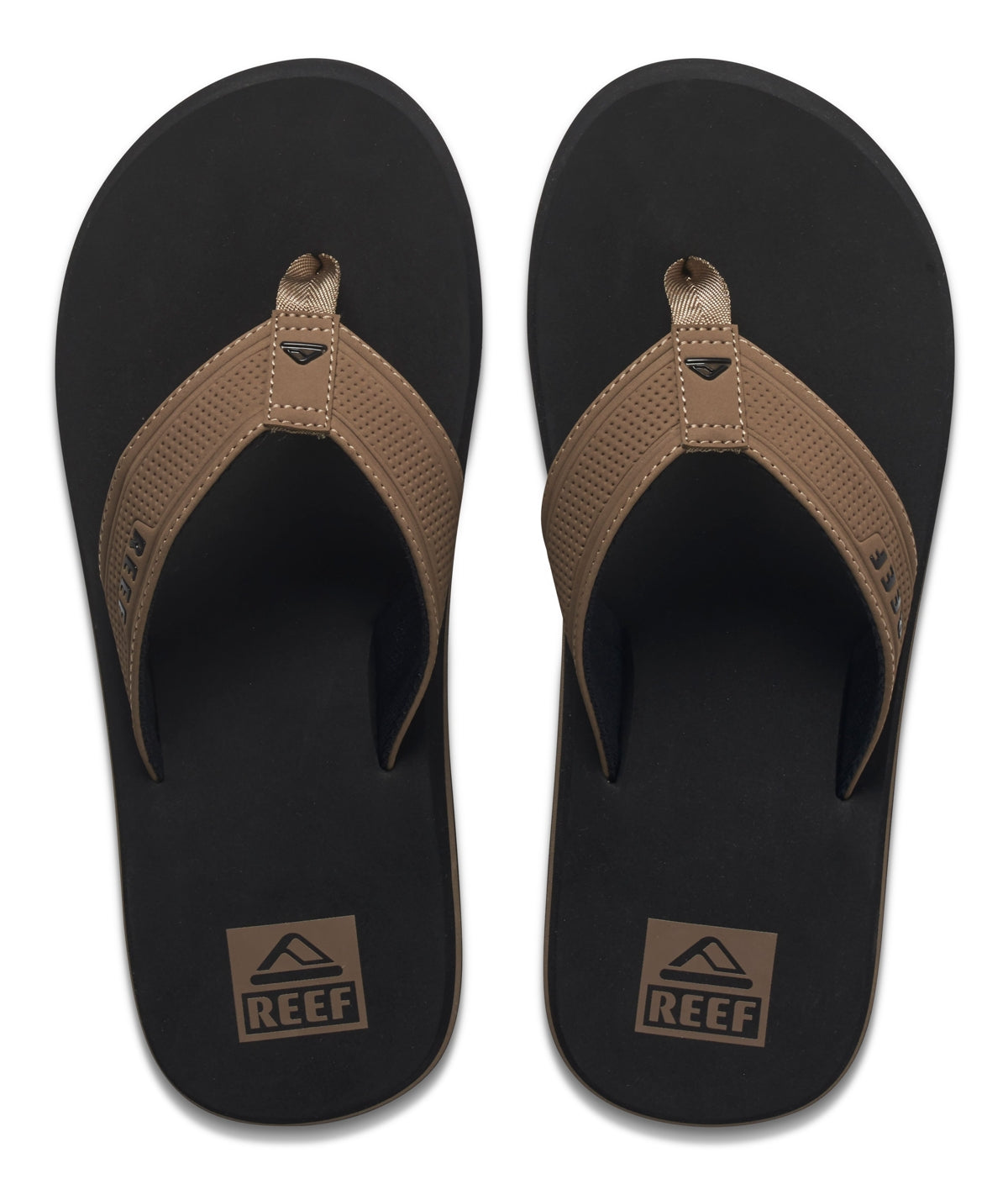 Reef Mens The Layback Flip Flops - Black / Tan