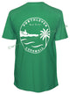 Salt Cellar Mens Porthleven Cornwall Print T-Shirt Green