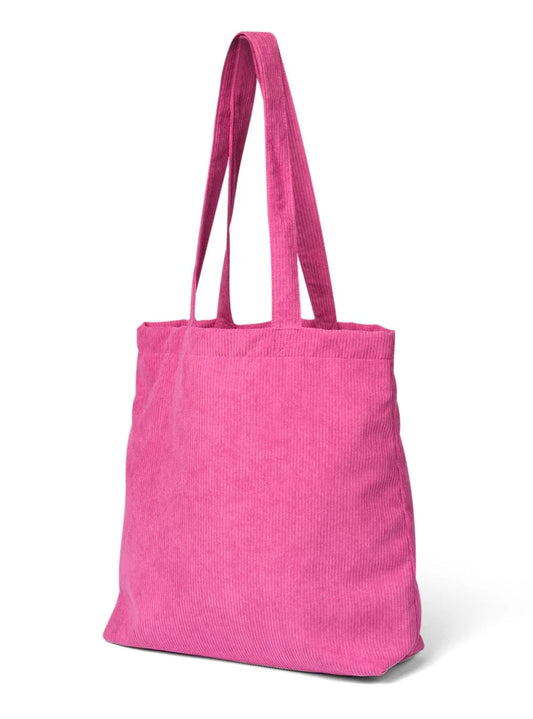 Saltrock corduroy pink shopper bag back view.