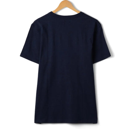 Back view of a mens Saltrock short sleeve Tribal Stripe t-shirt in navy.