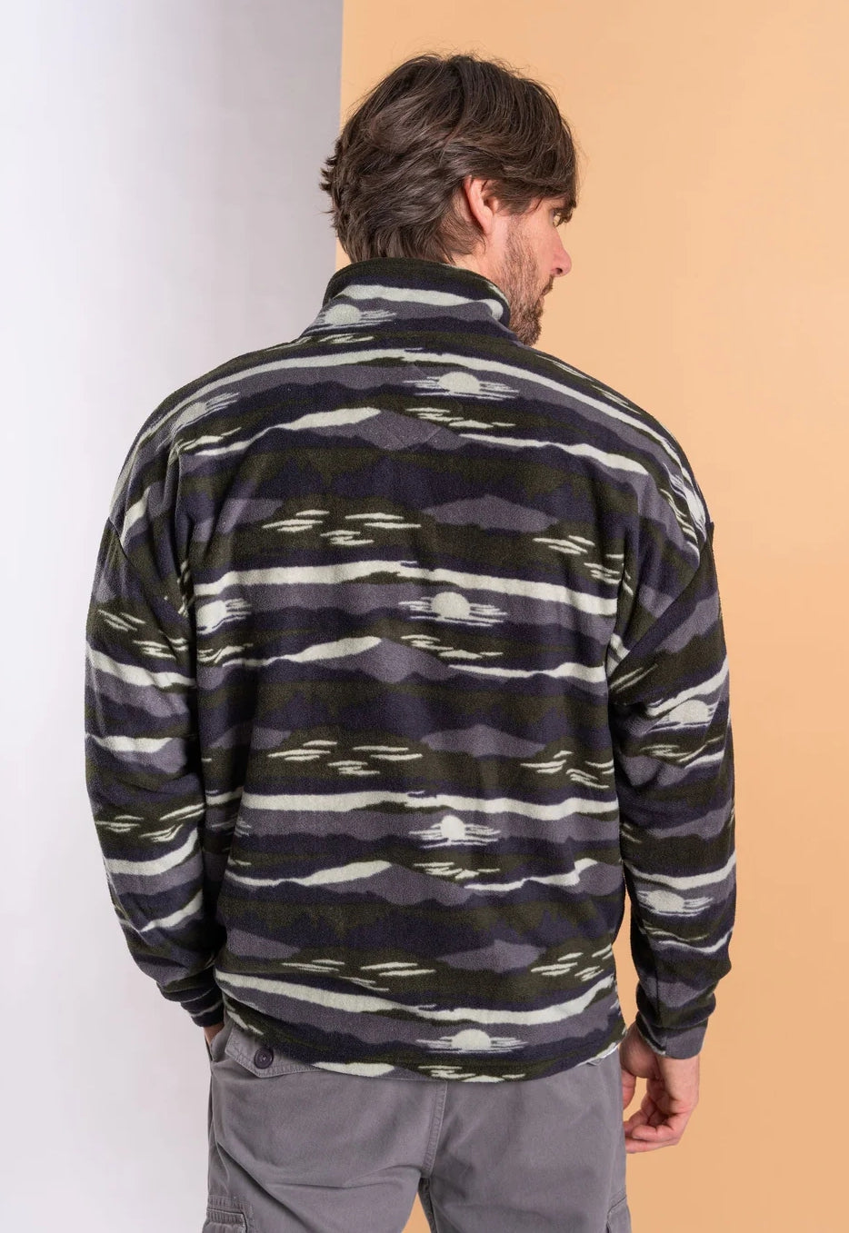 Saltrock mens camo fleece featuring a stylish design and comfortable fit for outdoor adventures