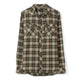 Saltrock Mens Miles Long Sleeve Flannel Check Shirt - Green