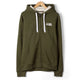 Saltrock Mens Essential Faux Fur Lined Zip Hoodie - Green