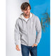 Saltrock Mens Original Faux Fur Lined Zip Hoodie Grey