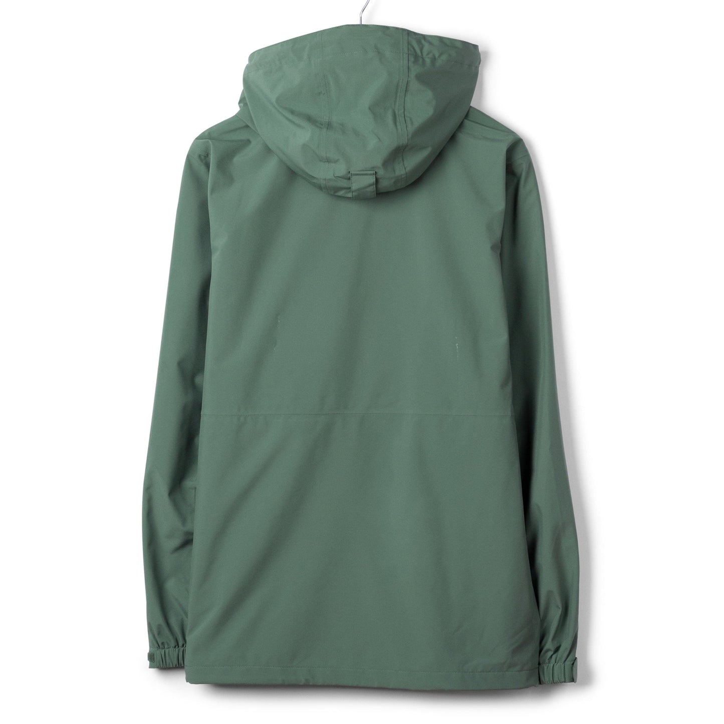 Back view of a mens Saltrock Whistler II waterproof hooded jacket in light green.