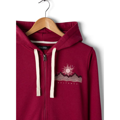 Saltrock Womens Horizon Zip Hoodie Dark Pink