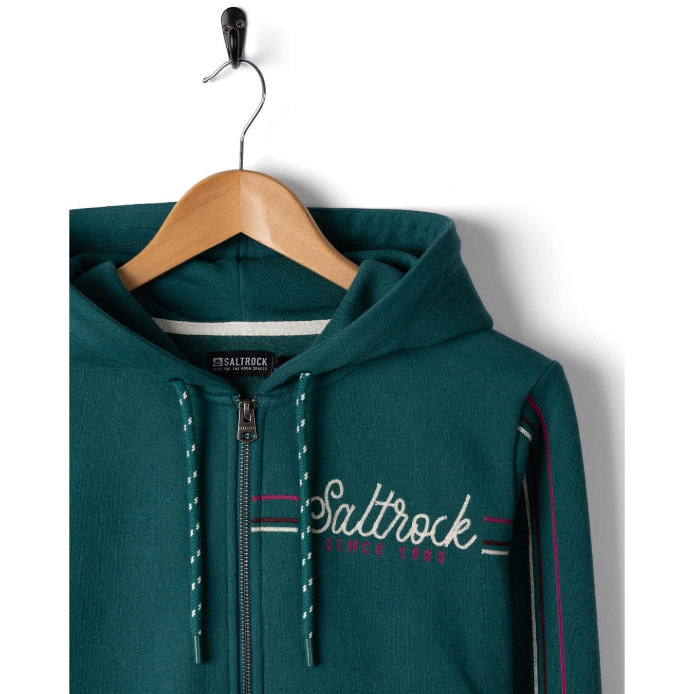 Saltrock Womens Links Zip Hoodie Dark Teal