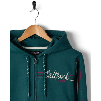 Saltrock Womens Links Zip Hoodie Dark Teal