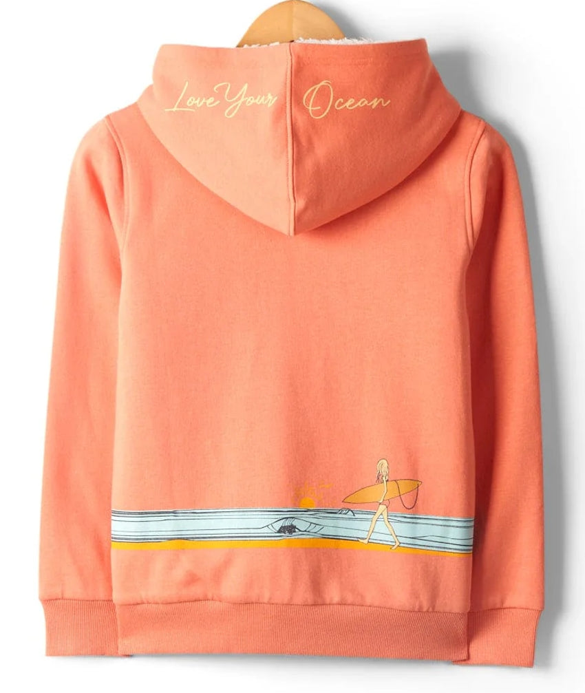 Pastel orange hoodie deals