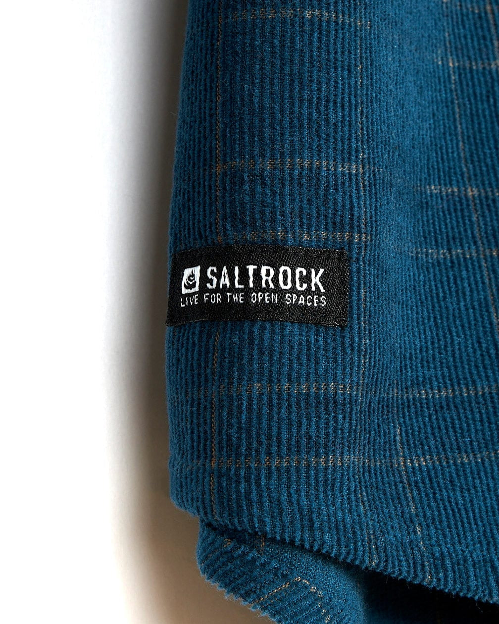 Saltrock Mens Jaxon Check Long Sleeve Shirt - Dark Blue