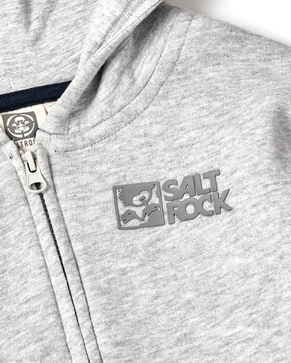 Saltrock Kids Tok Corp Zip Hoodie - Grey Marl