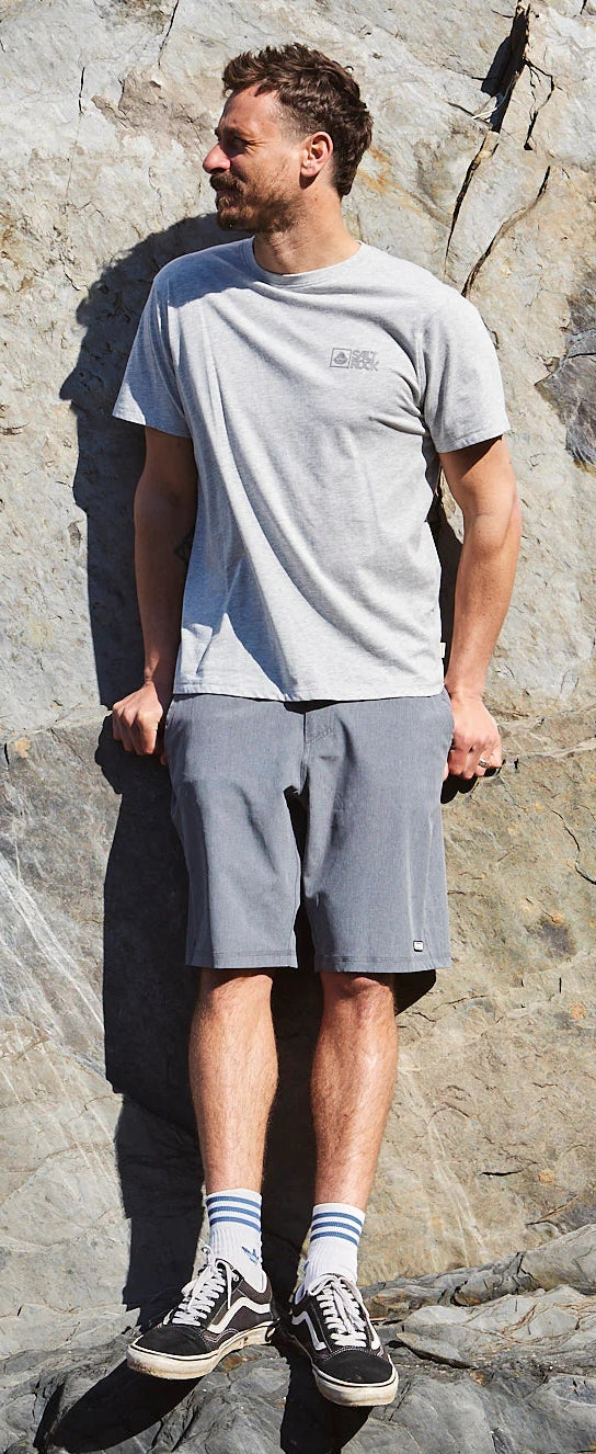 Saltrock Mens Corp 20 Tee - Grey Marl