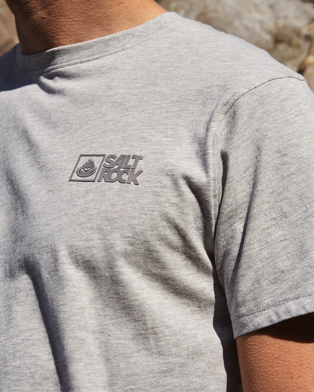 Saltrock Mens Corp 20 Tee - Grey Marl