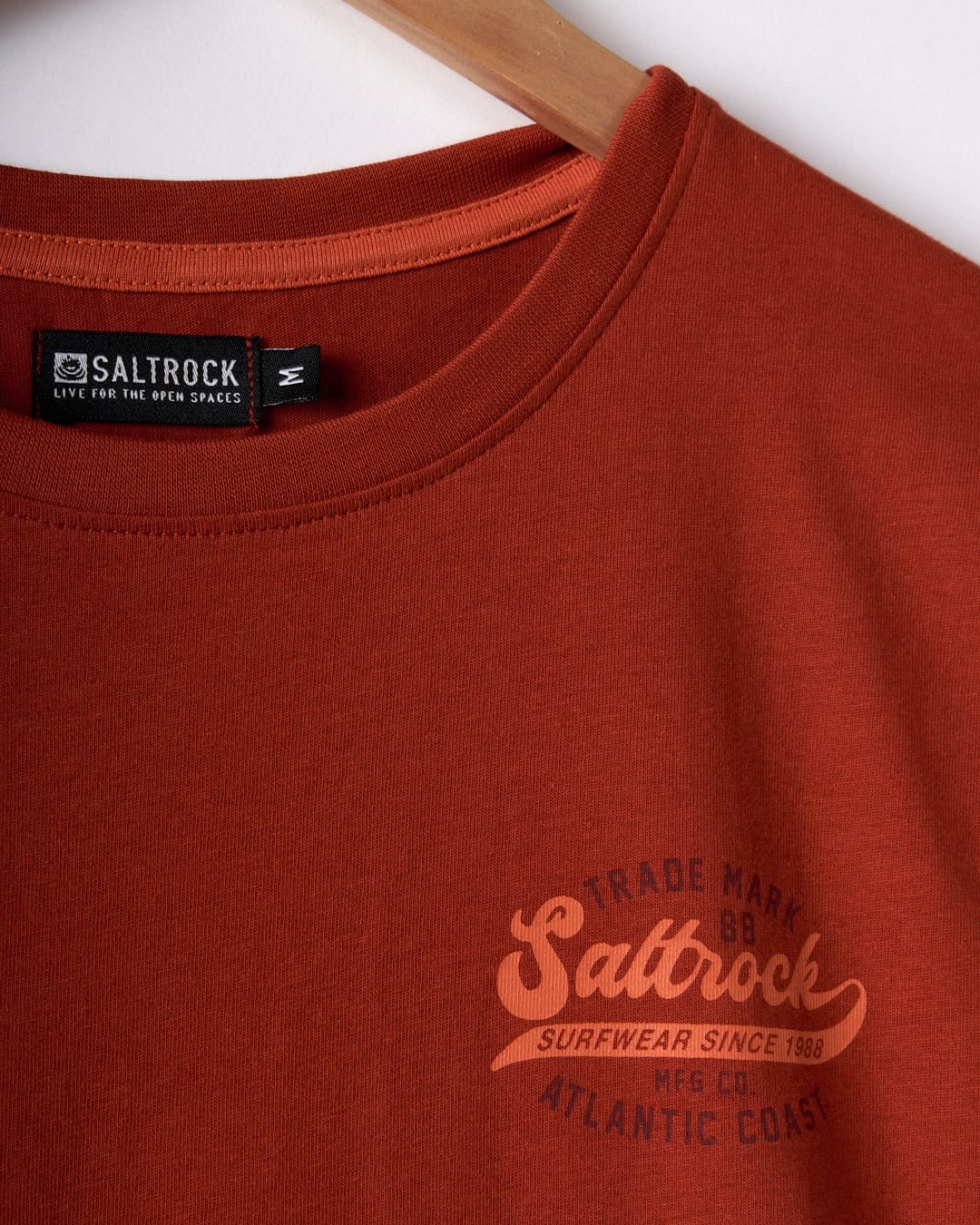 Saltrock Mens Home Run T-Shirt - Dark Red