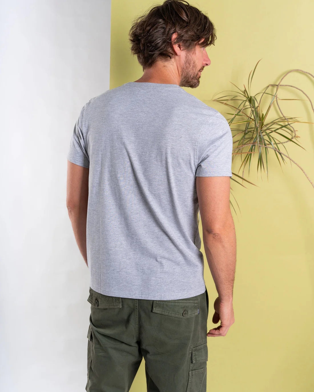 Saltrock Mens Retro Camper Short Sleeve T-Shirt - Grey