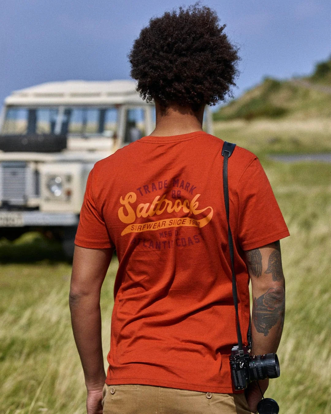 Saltrock Mens Home Run T-Shirt - Dark Red