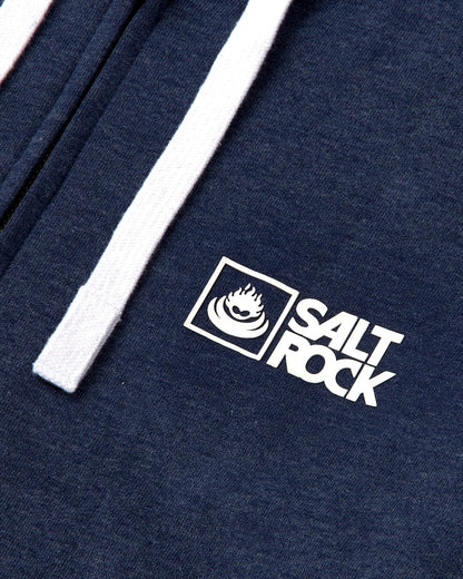 Saltrock Mens Original Zip Hoodie - Blue Marl