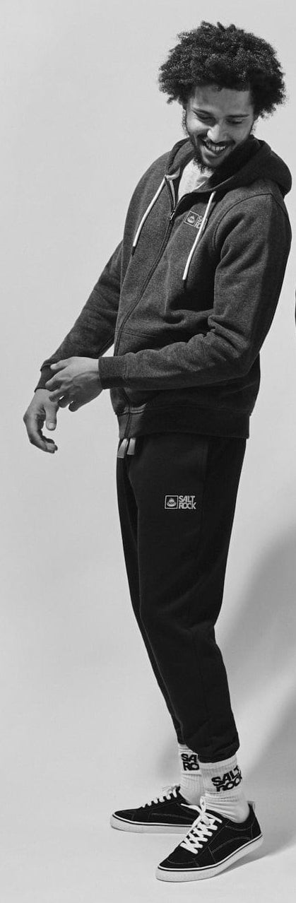 Men's zip through Dark Grey Original 20 zip through hoodie from Saltrock.