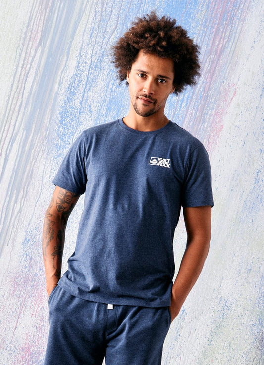 Saltrock Mens Original Short Sleeve T-Shirt - Blue Marl