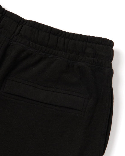 Saltrock men's elasticated waist Original sweat shorts in Black with back pocket.