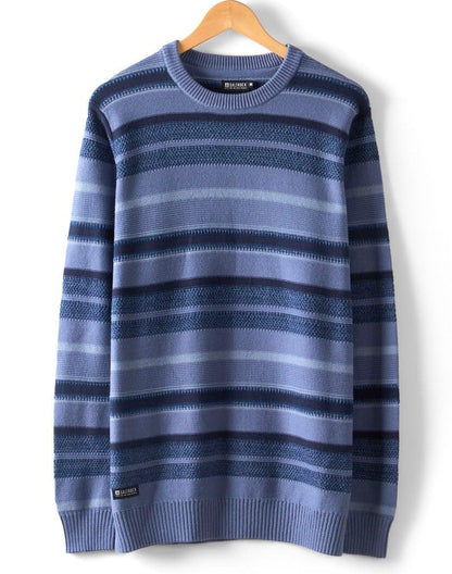 Saltrock Mens Parkham Knitted Jumper - Blue