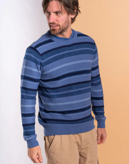 Saltrock Mens Parkham Knitted Jumper - Blue