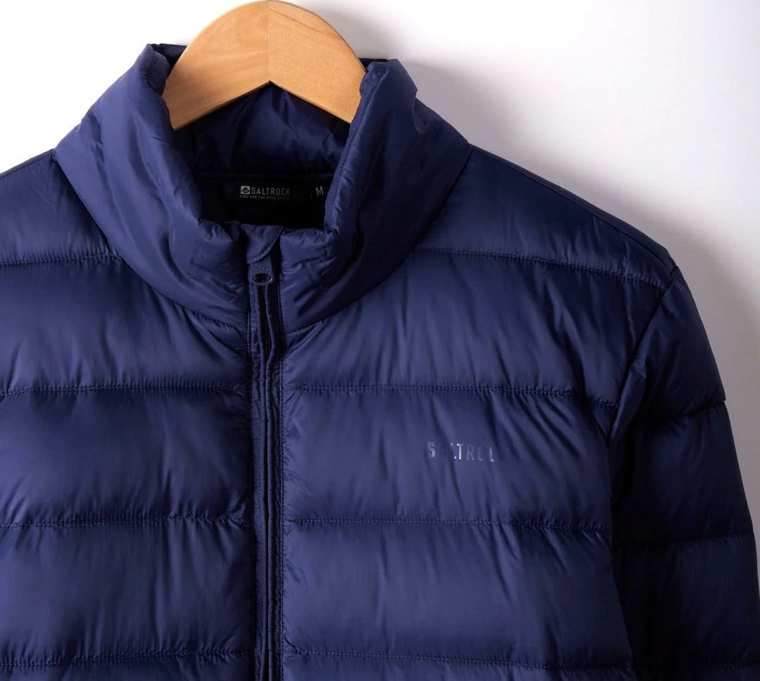 Saltrock Mens Resin Recycled Padded Jacket - Dark Blue